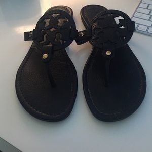 Tory Burch Black Miller Sandals