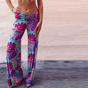 Bohemian palazzo pants hippyish boho wide leg