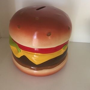 cheeseburger piggy bank