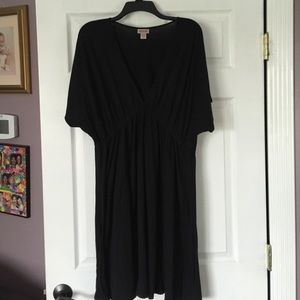 Mossimo supply black v-neck dress-sz XXL