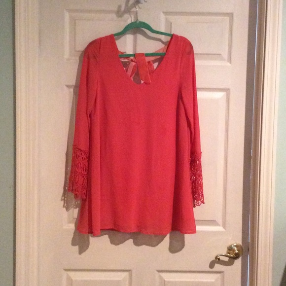Coral dress