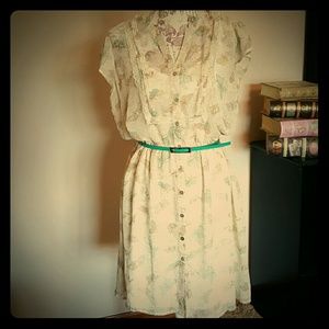 Butterfly chiffon summer dress
