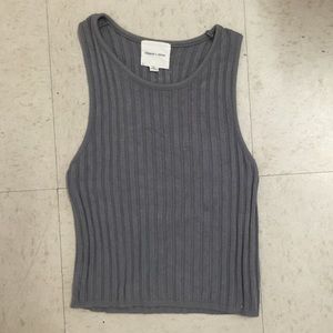 Grey tank crop top