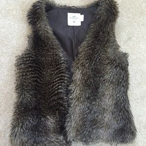 Faux fur vest