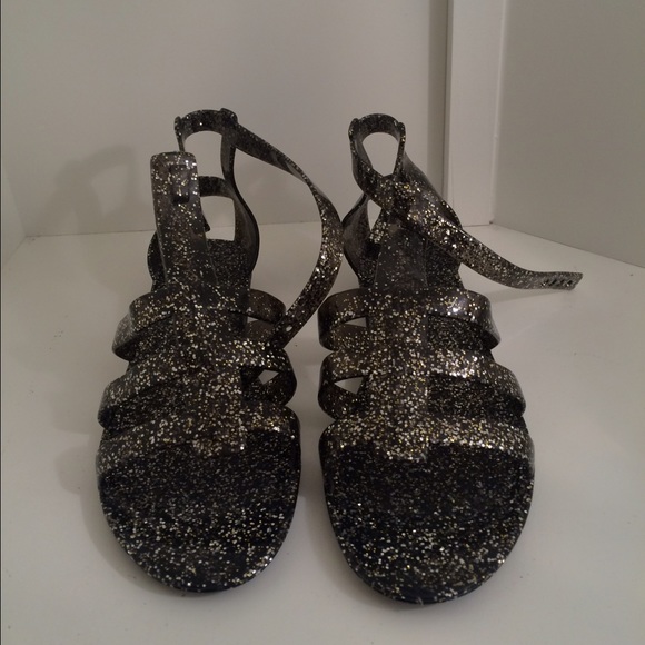 Glitter Jelly Sandals