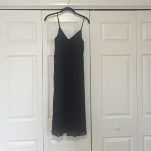 Strappy silk Theory "Layna" lil black dress - sz 2