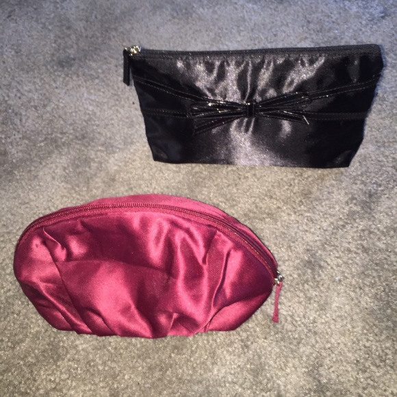 Lancome Satin Makeup Bags! New! Set of 2!