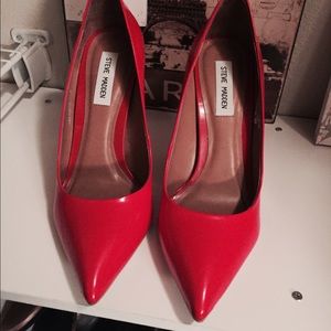 Red Steve Madden Pumps