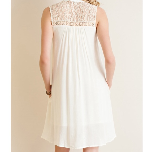 π₯LAST Gorgeous w/Pockets Ivory Dress - Picture 2 of 4