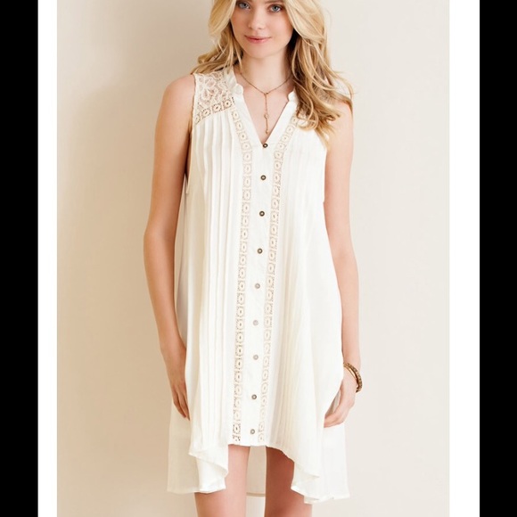 π₯LAST Gorgeous w/Pockets Ivory Dress - Picture 3 of 4