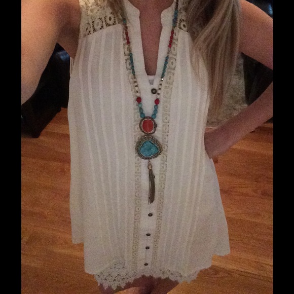 π₯LAST Gorgeous w/Pockets Ivory Dress - Picture 4 of 4