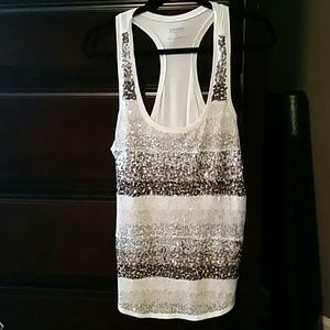 Gorgeous Express sequined tank top