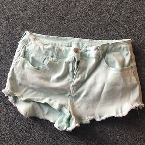 Teal shorts
