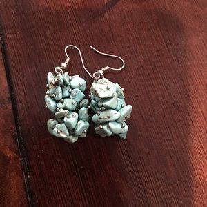Turquoise Cluster Earrings