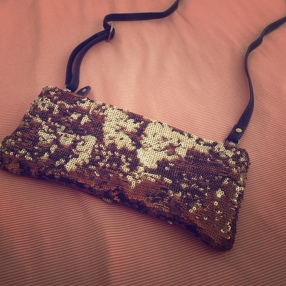 Sequined Crossbody Bag