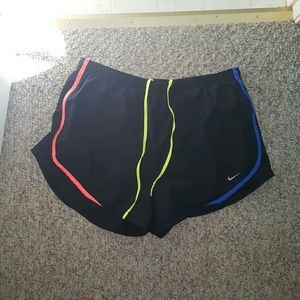 Black and Neon Nike Dri-Fit Shorts