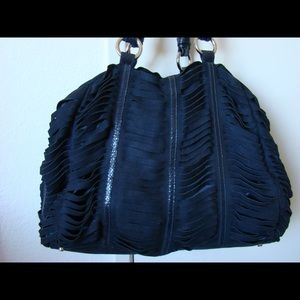 Beautiful suede navy bag DISCOUNT
