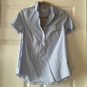 jcrew short sleeve popover.