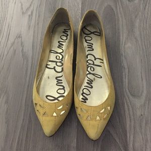 Sam Edelman Yellow Pointy-toe Flats