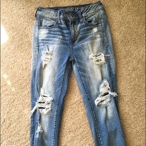American Eagle Hi Rise Crop Jegging