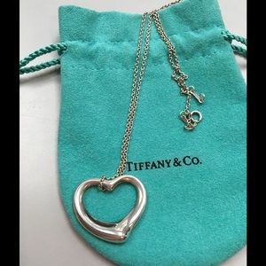 Authentic Tiffany and Co open heart necklace