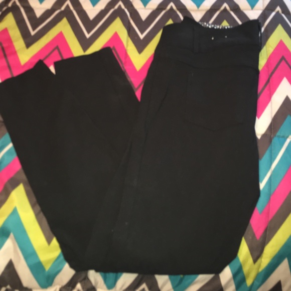 Black skinny dress pants