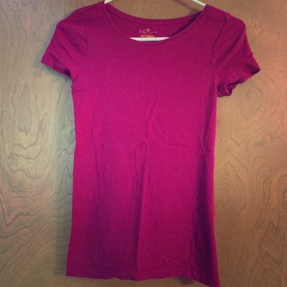 Maroon top