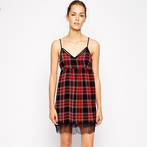 😍BCBGeneration Plaid Lace Dress😍