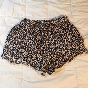 Hollister Leopard Pom Pom Shorts