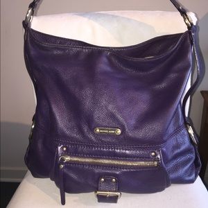 Michael Kors Purple Leather Handbag