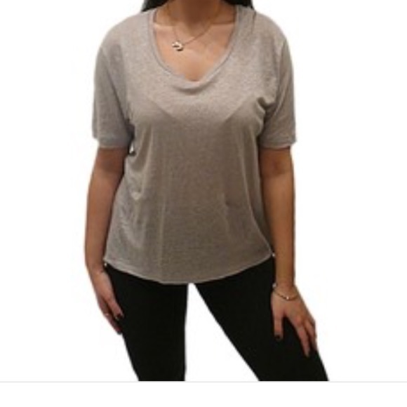 Like new!! Joe's Jeans Grey Linen Pocket tee