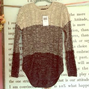 Jeanne Pierre block color sweater