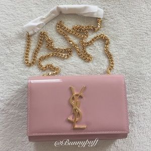🚫 SOLD Patent dusty rose YSL bag small
