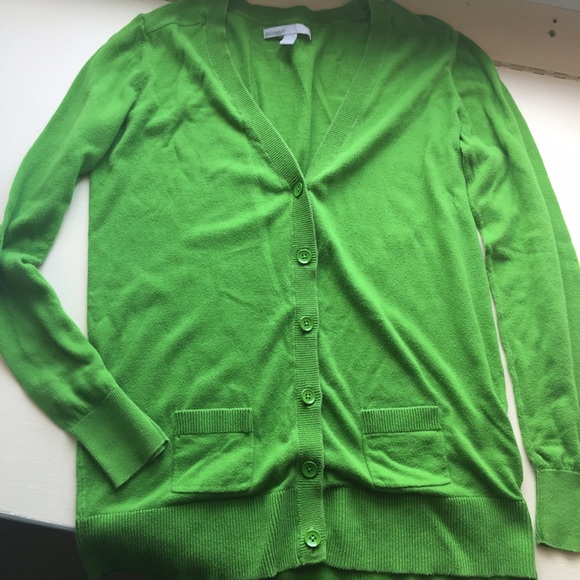Green cardigan