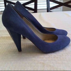 Suede light blue, worn twice