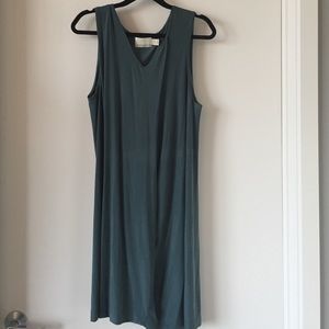 Cynthia Rowley Suede Green Flowy Dress
