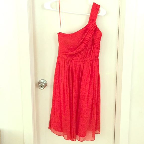 J.Crew Lucienne one-shoulder silk-chiffon dress