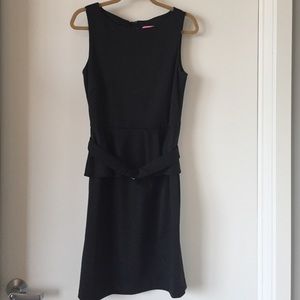 Isaac Mizrahi Black Peplum Cocktail Dress