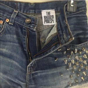Vintage Levi studded shorts
