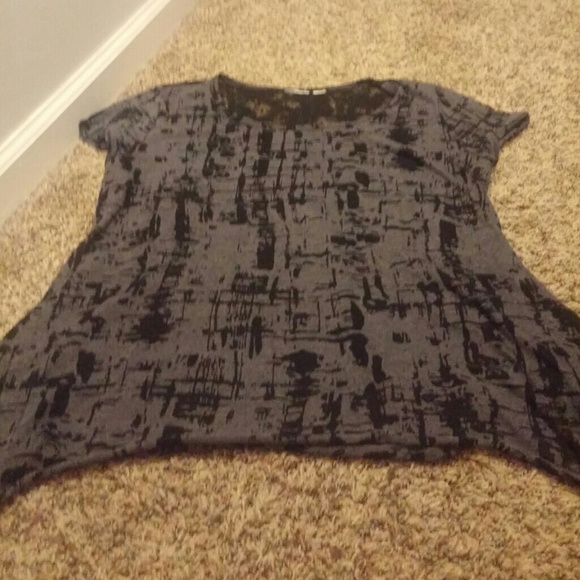 A.N.A. handkerchief hem top