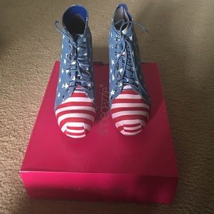 Red, White, and Blue Summer Bootie