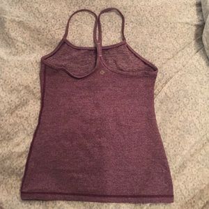 Heather purple lululemon workout top