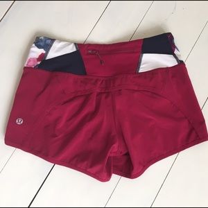 Lululemon Size 2 Run Times Bumble Berry Shorts