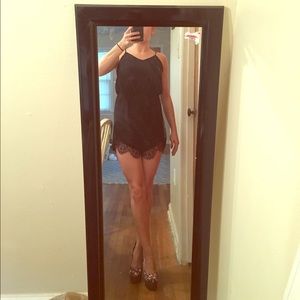 Black lace romper/ onesie