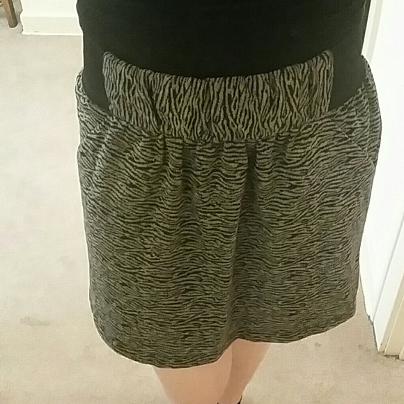 Zebra striped skirt