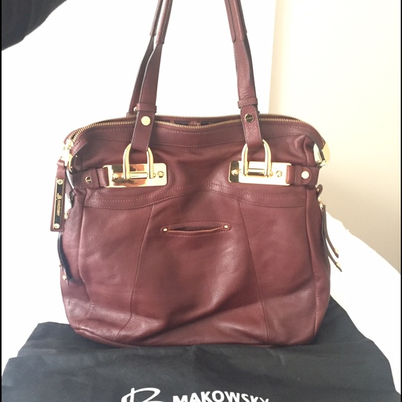 B Makowsky 100% Leather handbag 👜