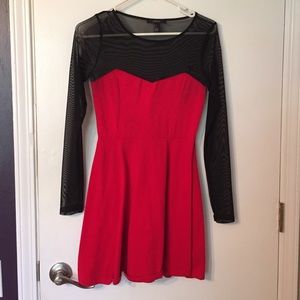 Black and red dress