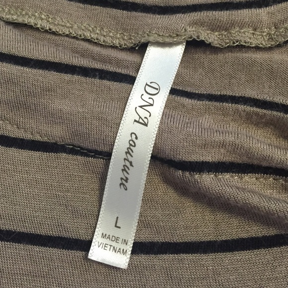 DNA couture, brown and black striped shirt. - Picture 3 of 3