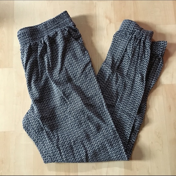 Black and White Joggers
