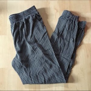 Black and White Joggers